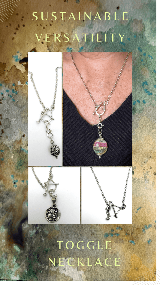 Toggle Necklace Sterling Silver - Evitts Creek Arts