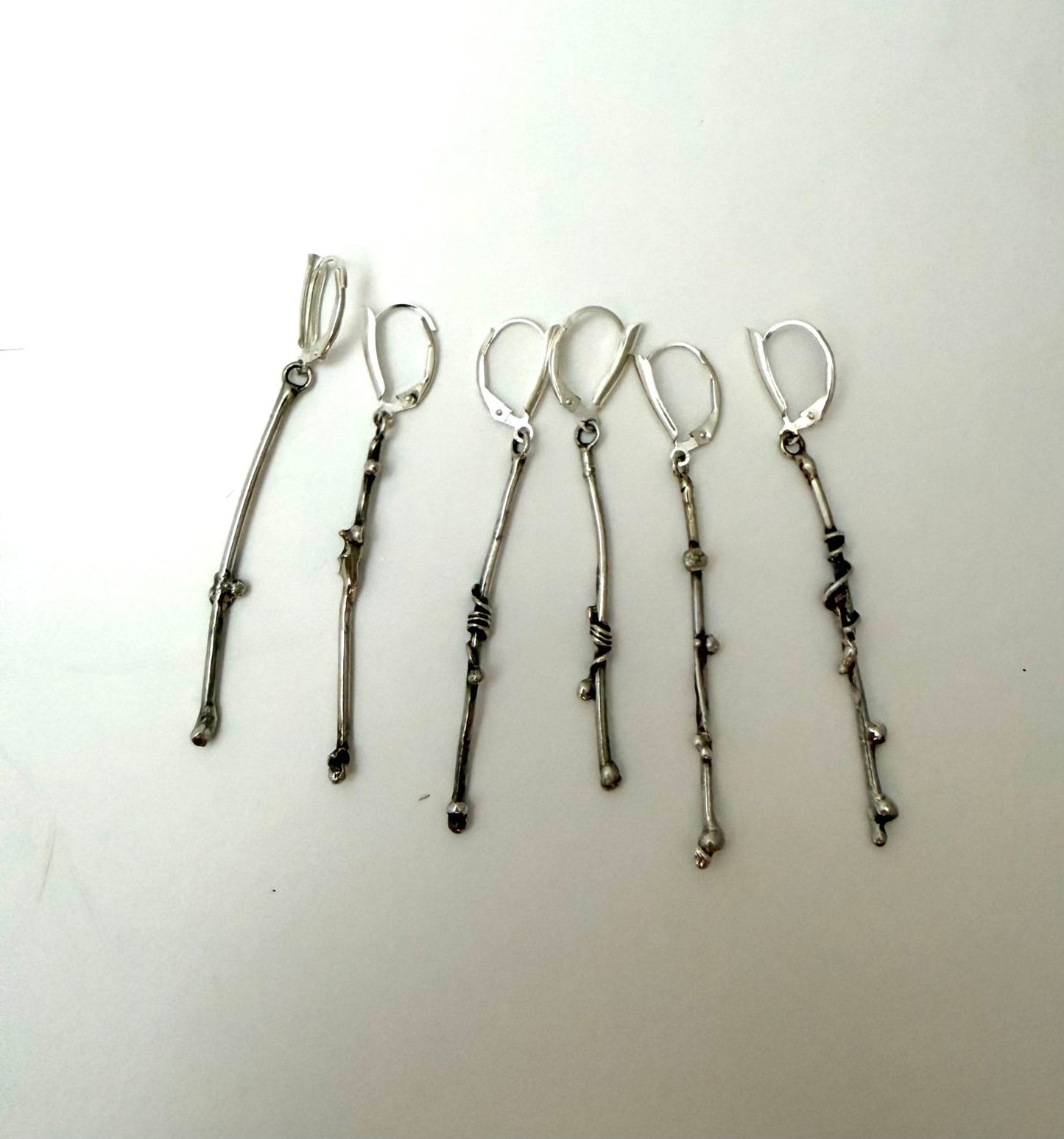 Twiggies Sterling Silver Branch Earrings - Evitts Creek Arts