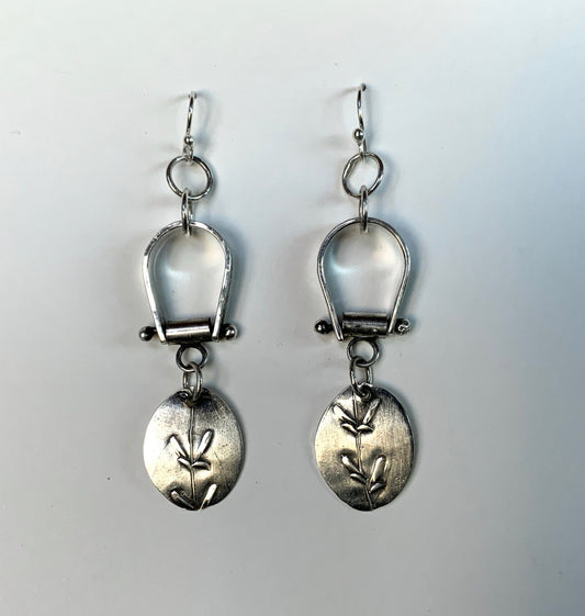 Botanical Silver Earrings - Evitts Creek Arts