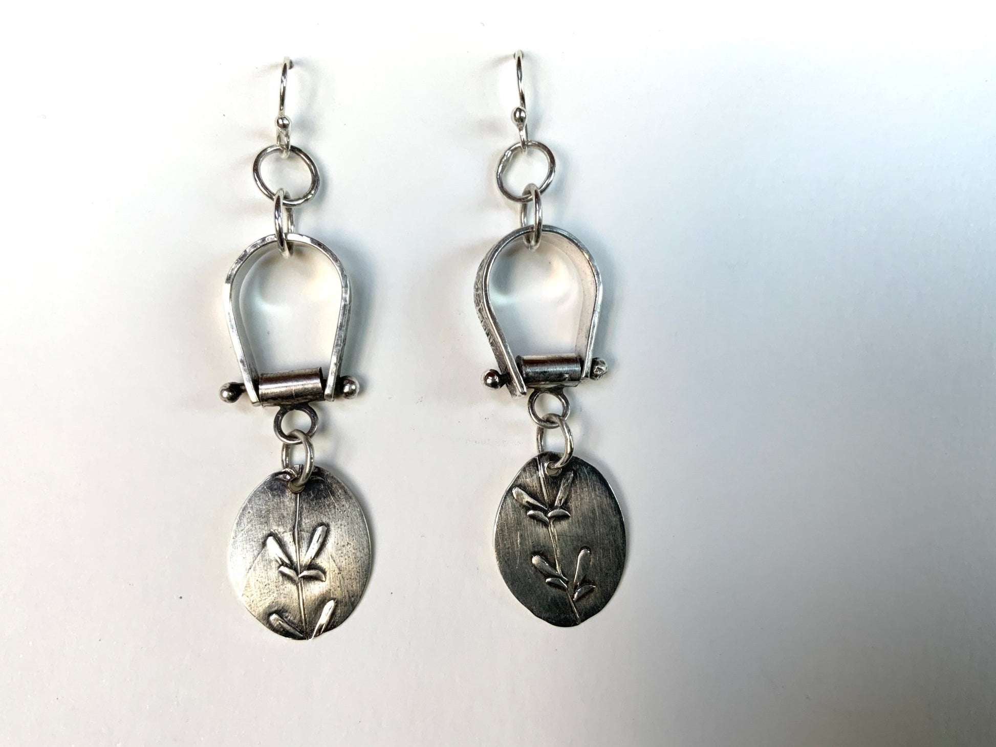 Botanical Silver Earrings - Evitts Creek Arts