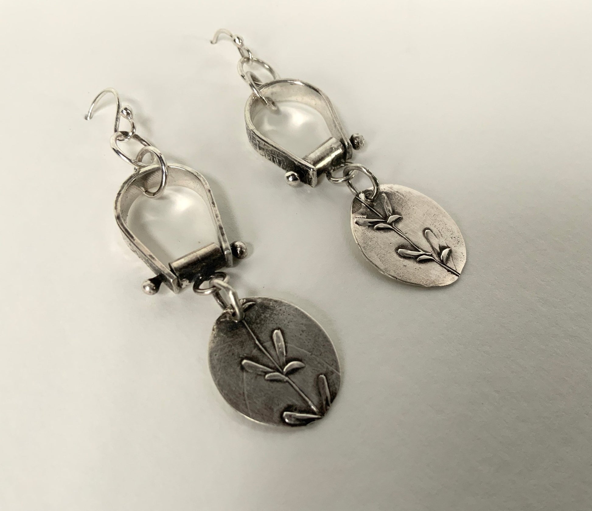 Botanical Silver Earrings - Evitts Creek Arts