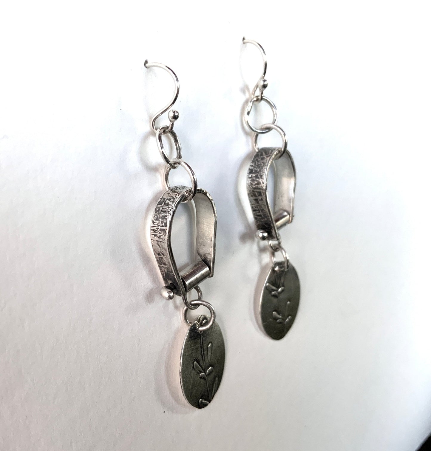 Botanical Silver Earrings - Evitts Creek Arts