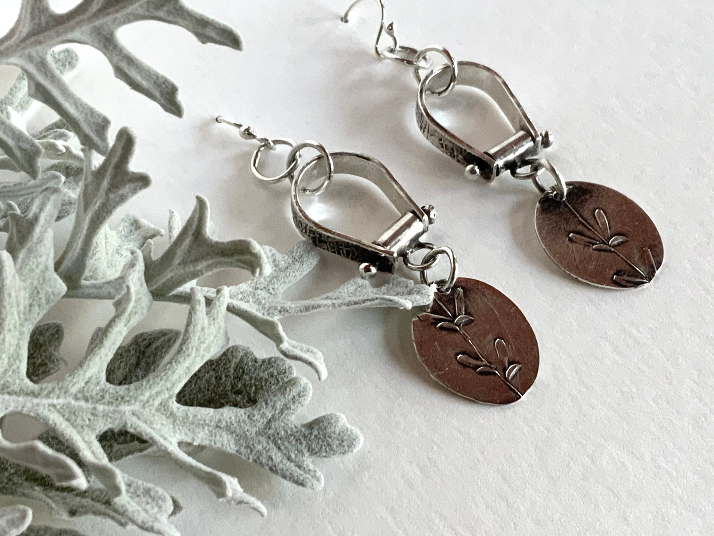 Botanical Silver Earrings - Evitts Creek Arts