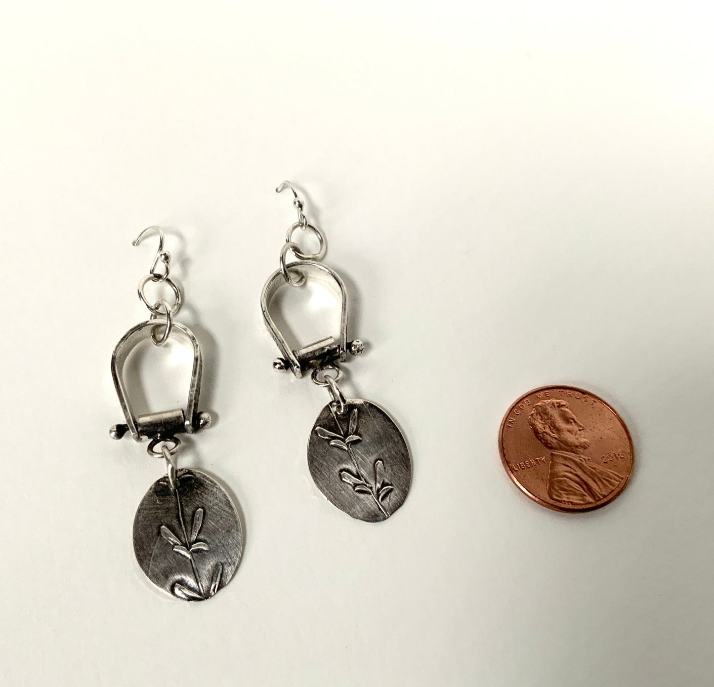 Botanical Silver Earrings - Evitts Creek Arts