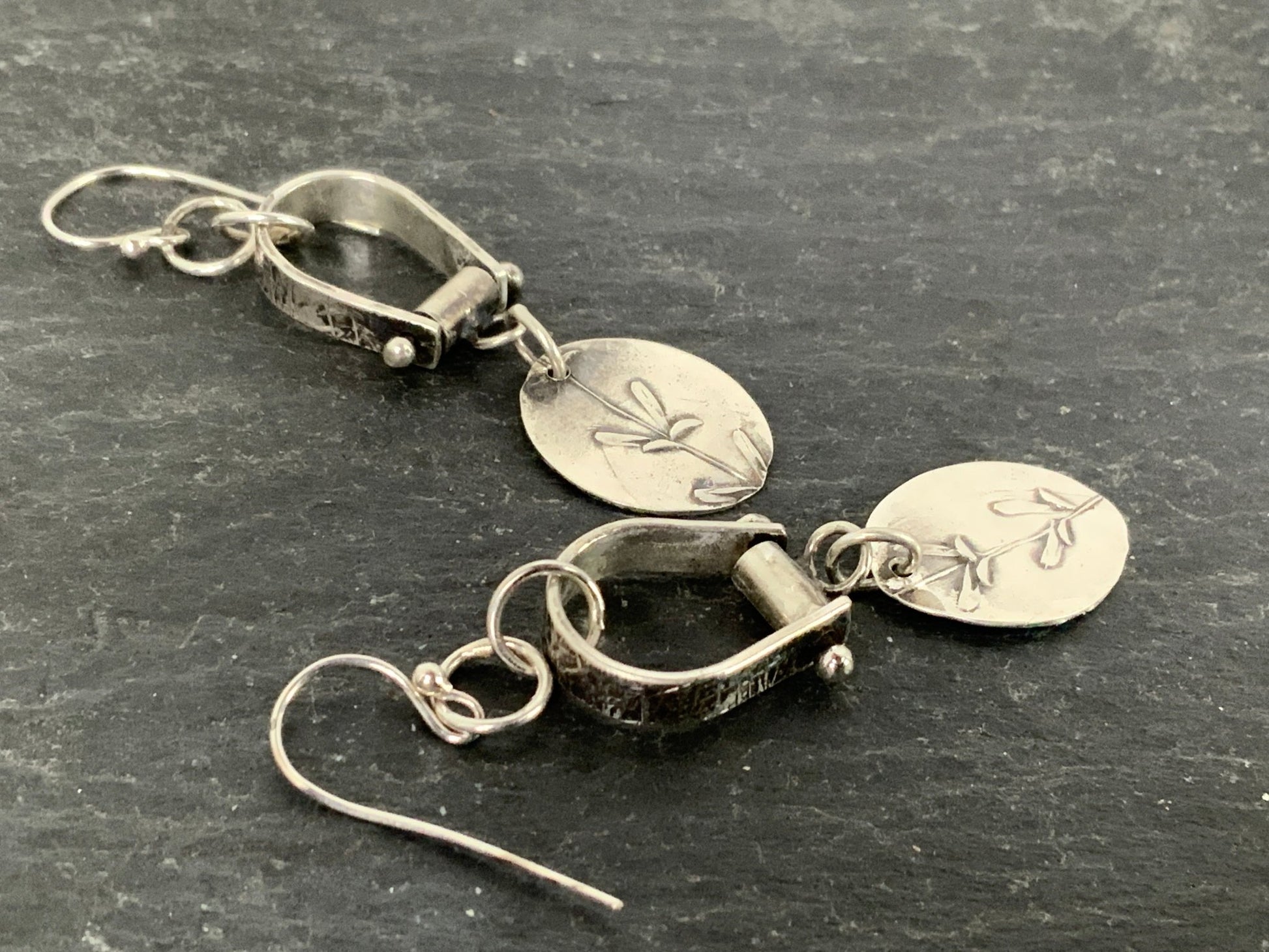 Botanical Silver Earrings - Evitts Creek Arts