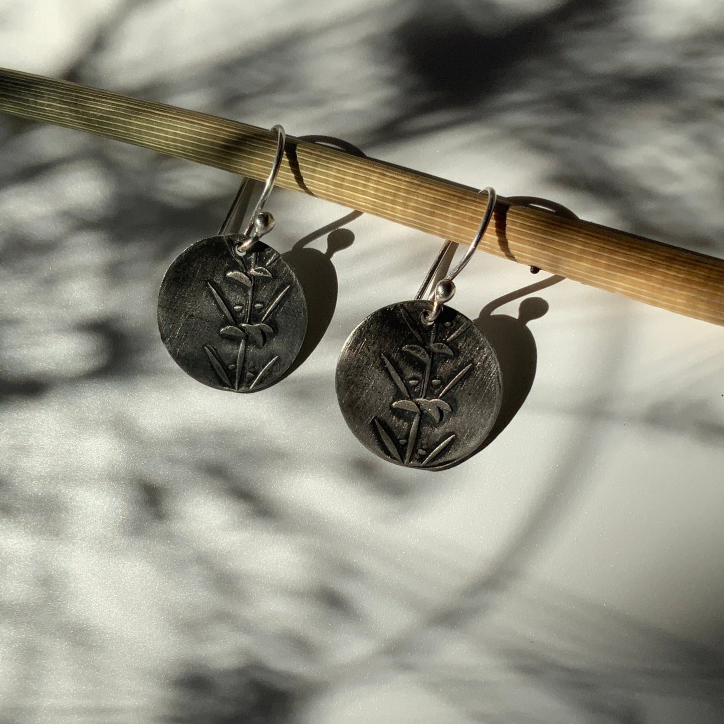 Nature Inspired Silver Earrings - Evitts Creek Arts