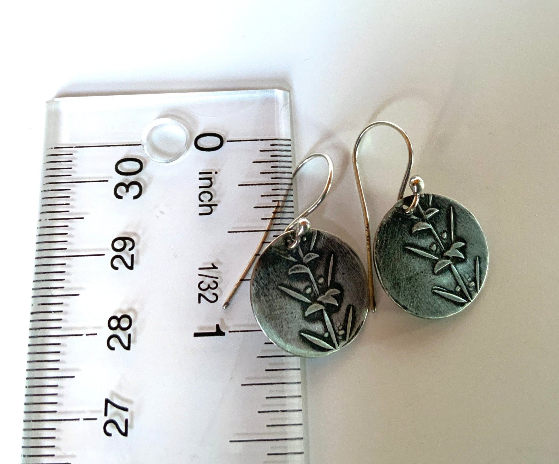 Nature Inspired Silver Earrings - Evitts Creek Arts