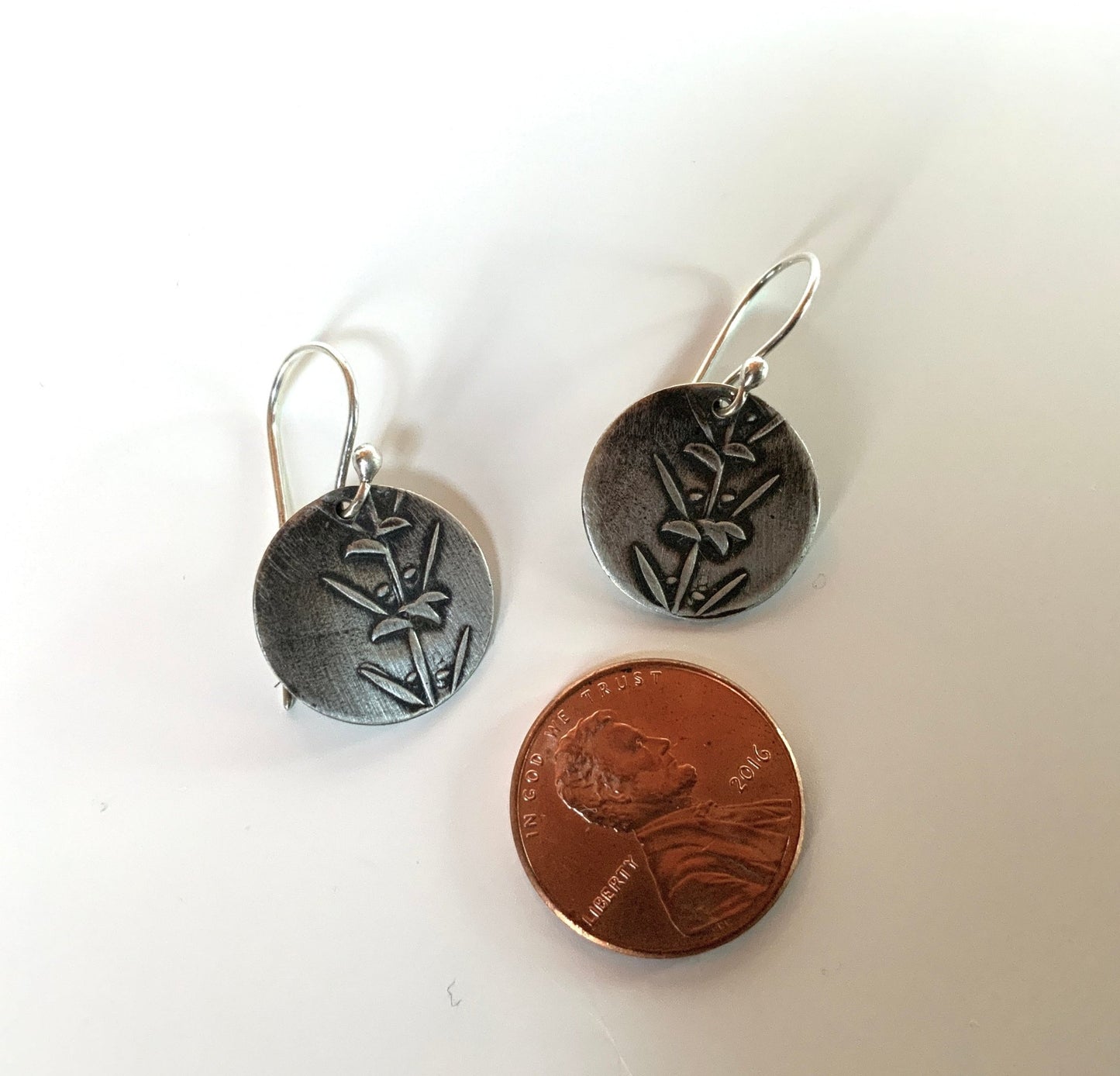 Nature Inspired Silver Earrings - Evitts Creek Arts