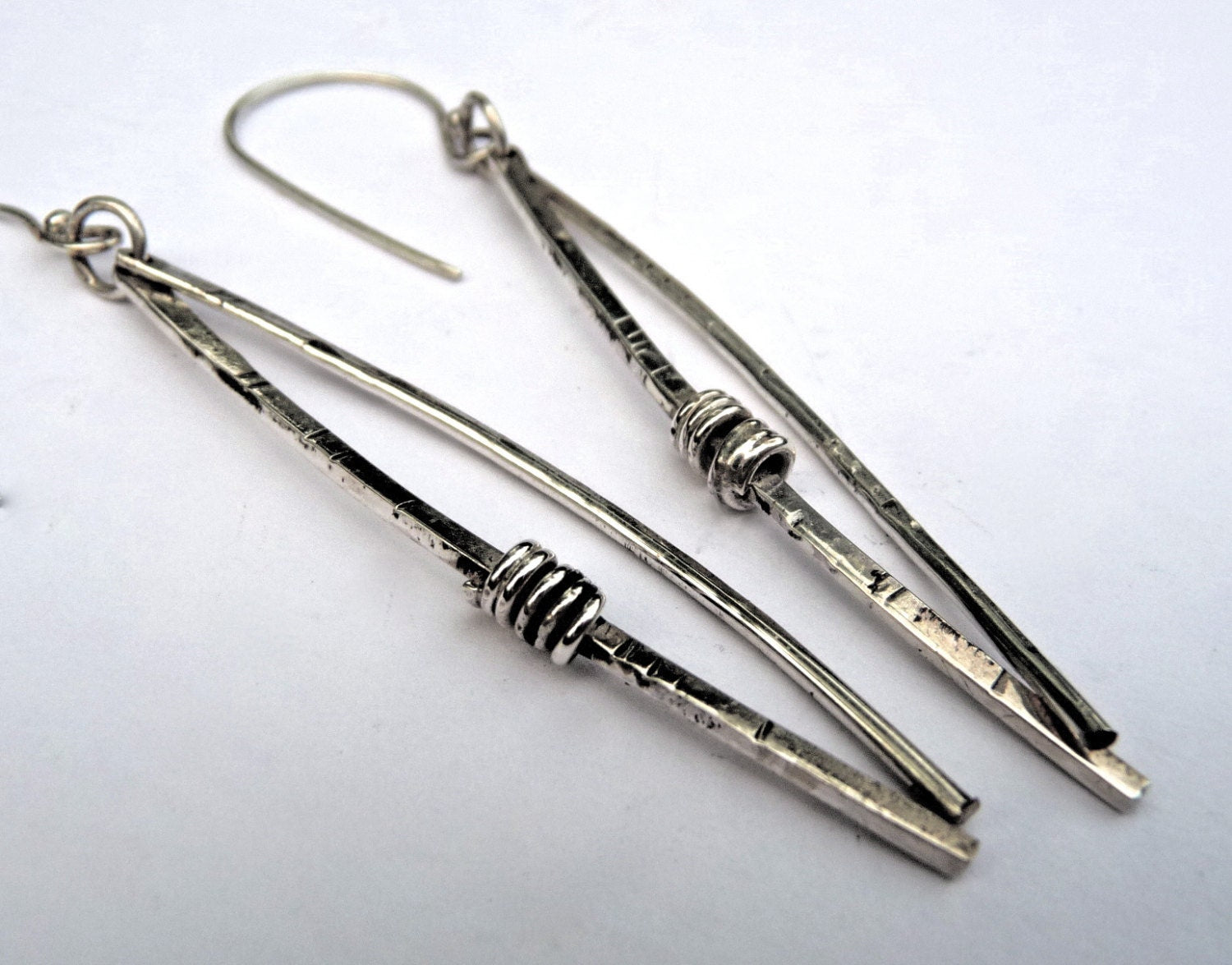 Norwegian Woods Pine Needle Earrings Longer - Evitts Creek Arts