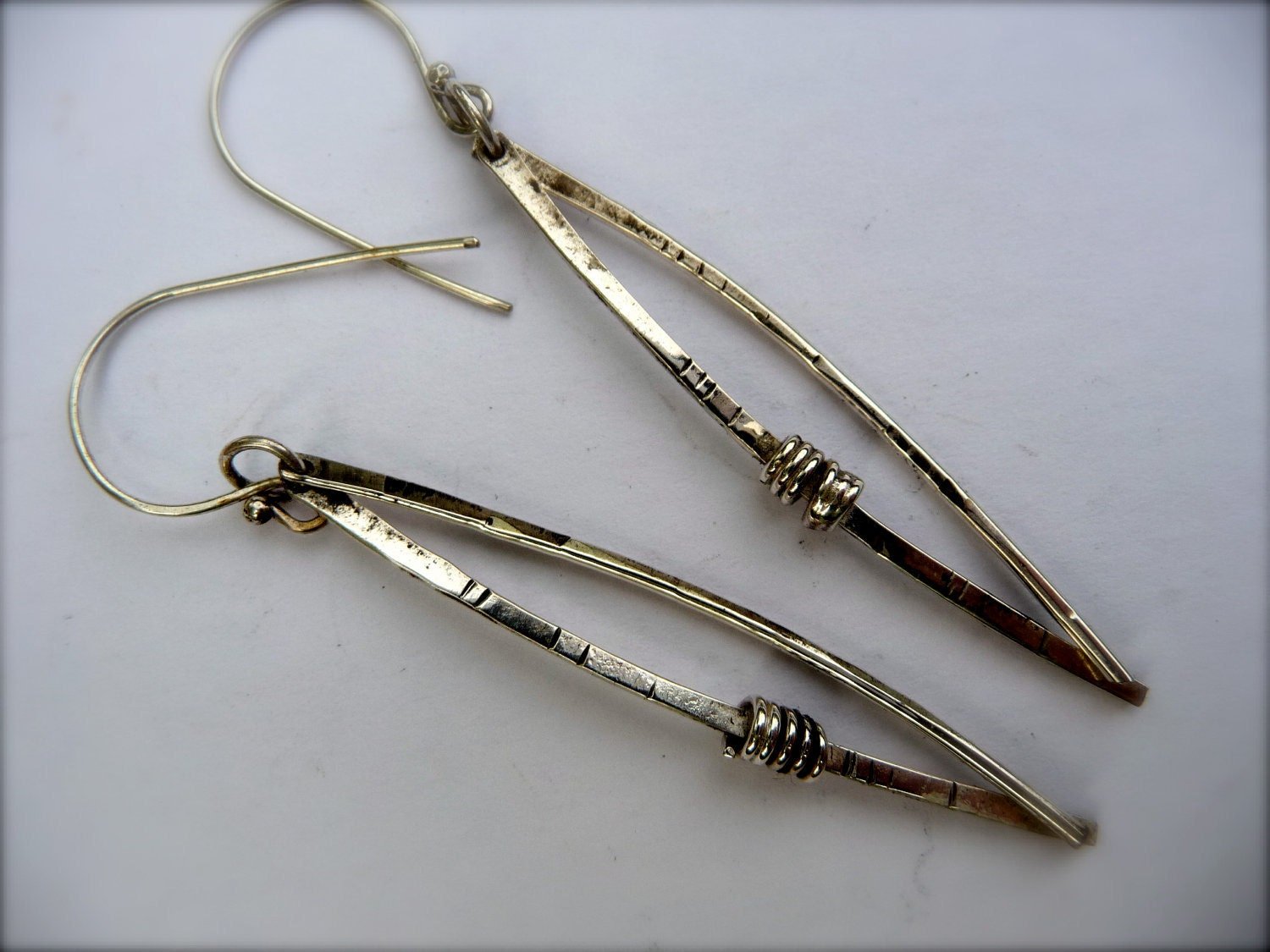 Norwegian Woods Pine Needle Earrings Longer - Evitts Creek Arts