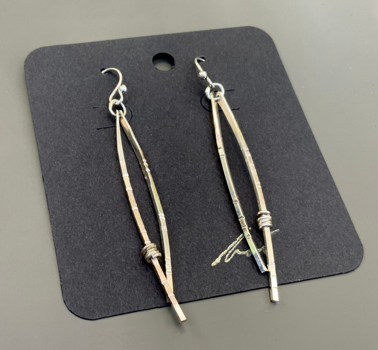 Norwegian Woods Pine Needle Earrings Longer - Evitts Creek Arts