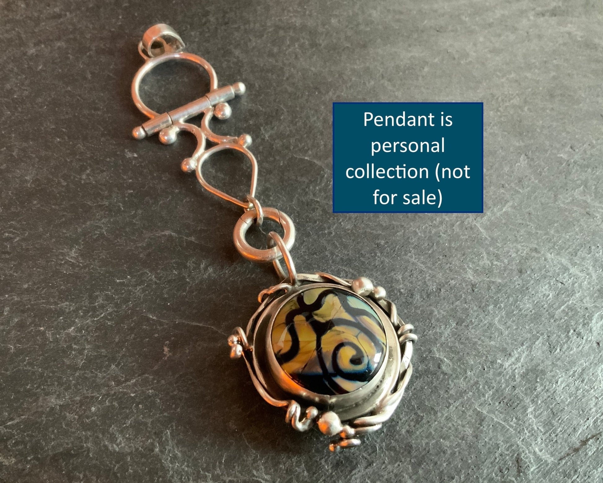 Pendant Enhancer With Circular Clasp - Evitts Creek Arts