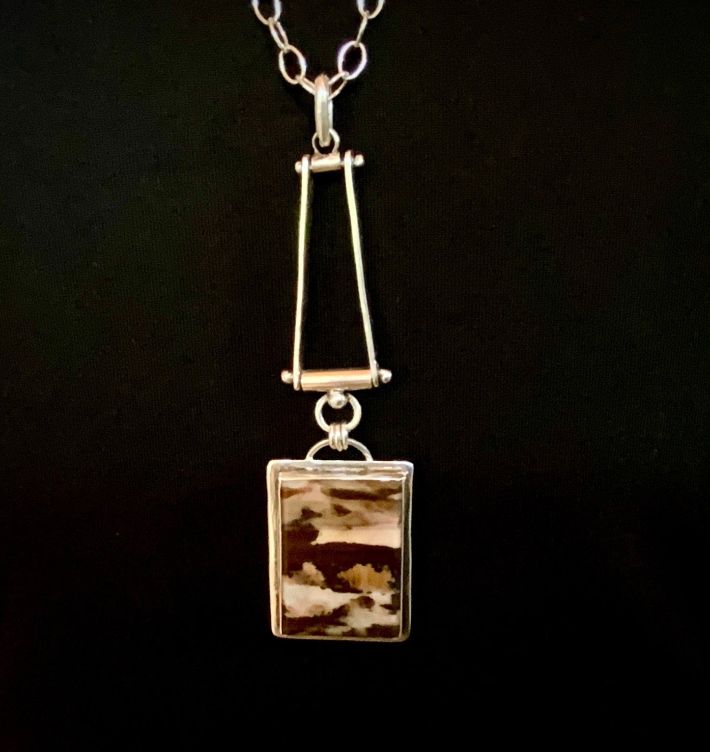 Picasso Jasper Hinged Pendant - Evitts Creek Arts