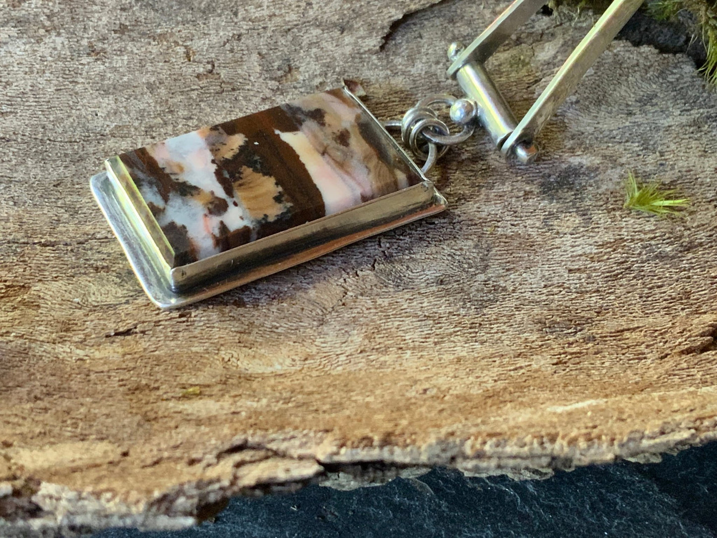 Picasso Jasper Hinged Pendant - Evitts Creek Arts