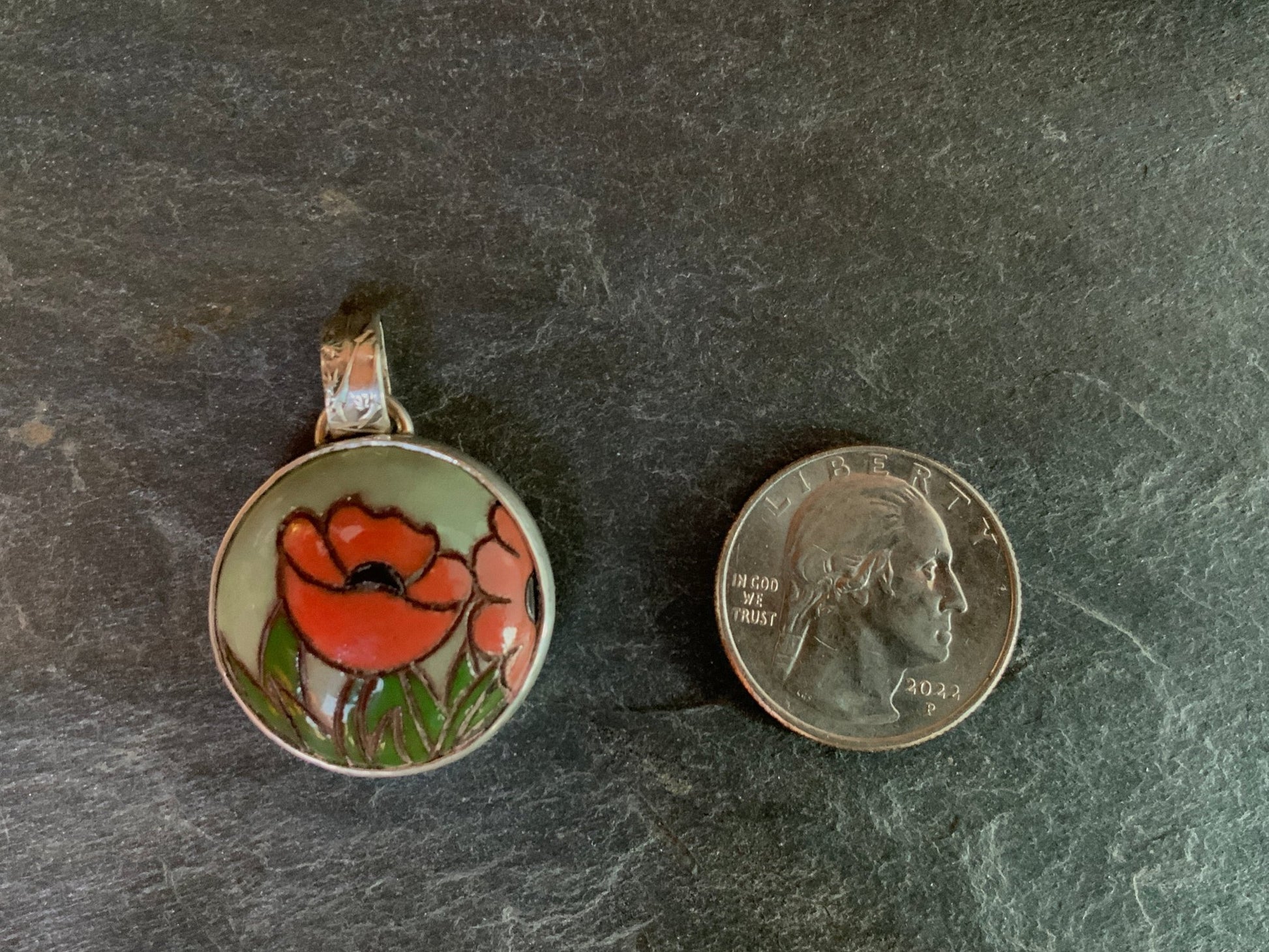 Raku Pendant and Removable Enhancer - Evitts Creek Arts