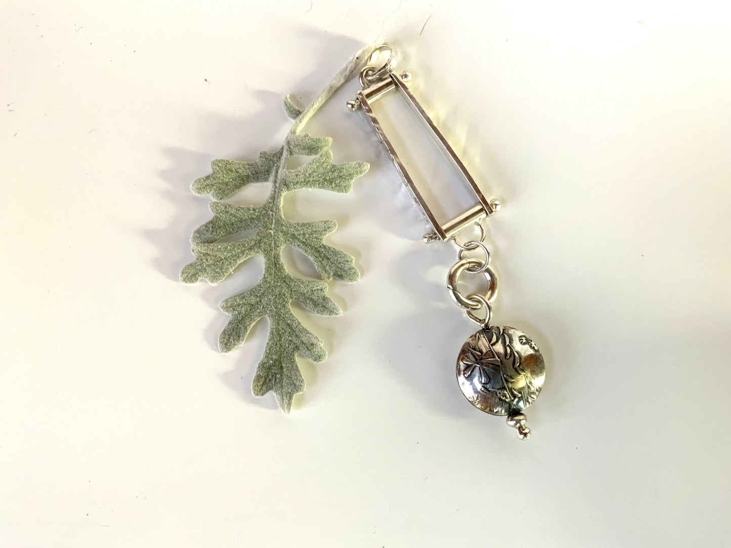 Sterling Silver Wildflowers Lentil Bead Charms - Evitts Creek Arts