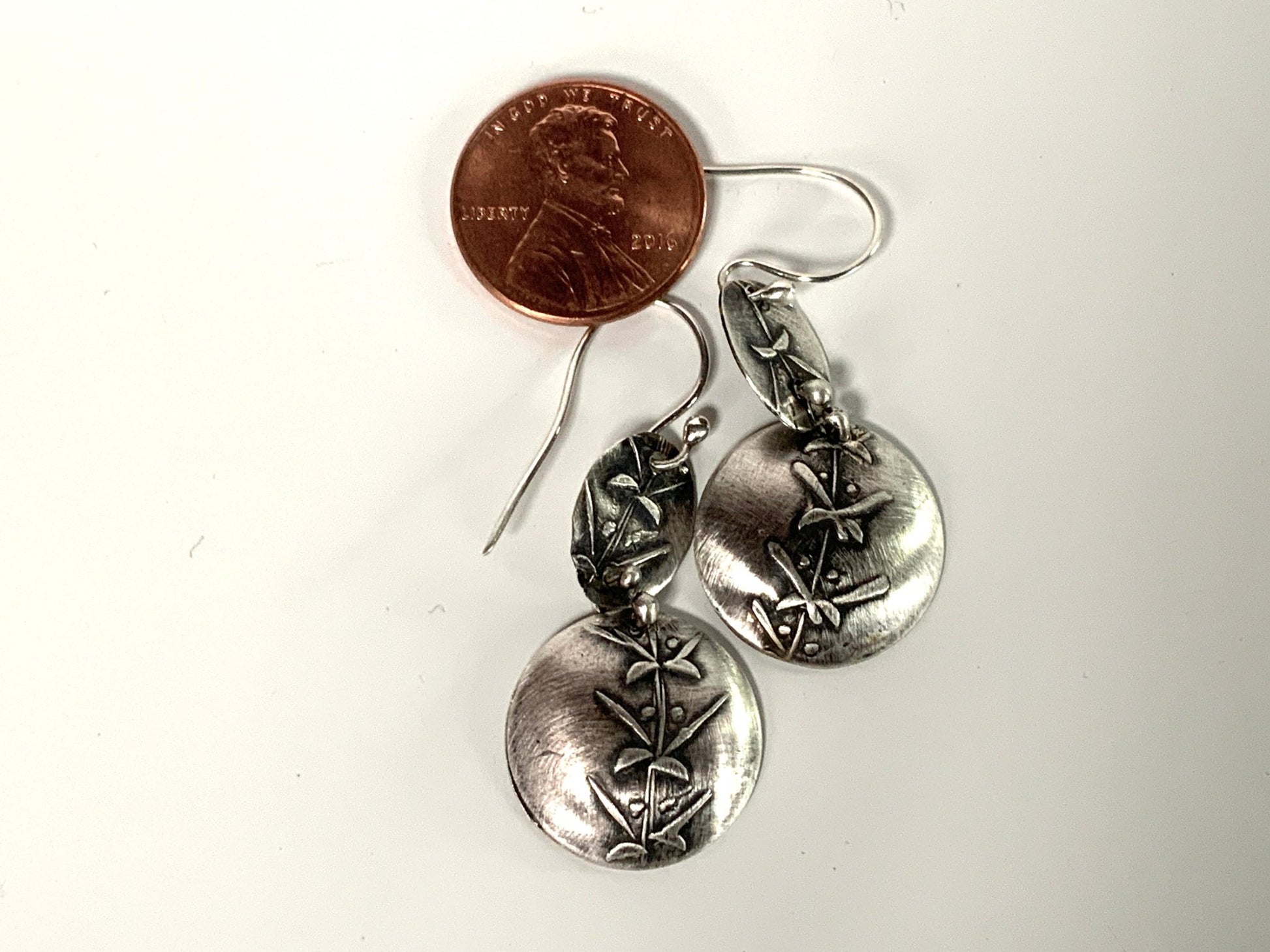 Thorny Vine Sterling Silver Earrings - Evitts Creek Arts