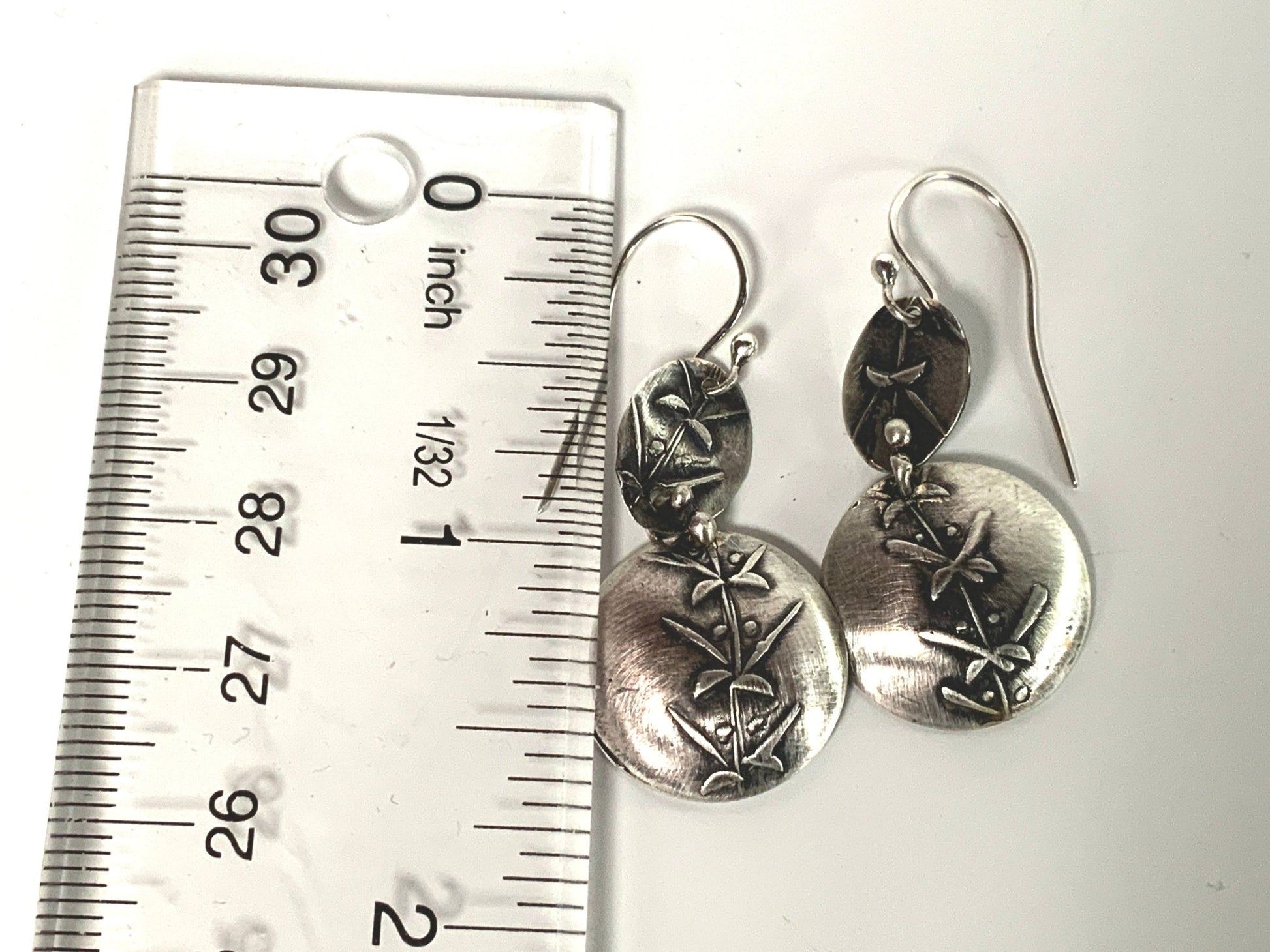 Thorny Vine Sterling Silver Earrings - Evitts Creek Arts