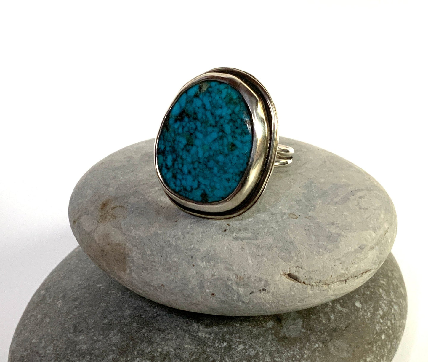 Turquoise Ring Size 7.25 - Evitts Creek Arts