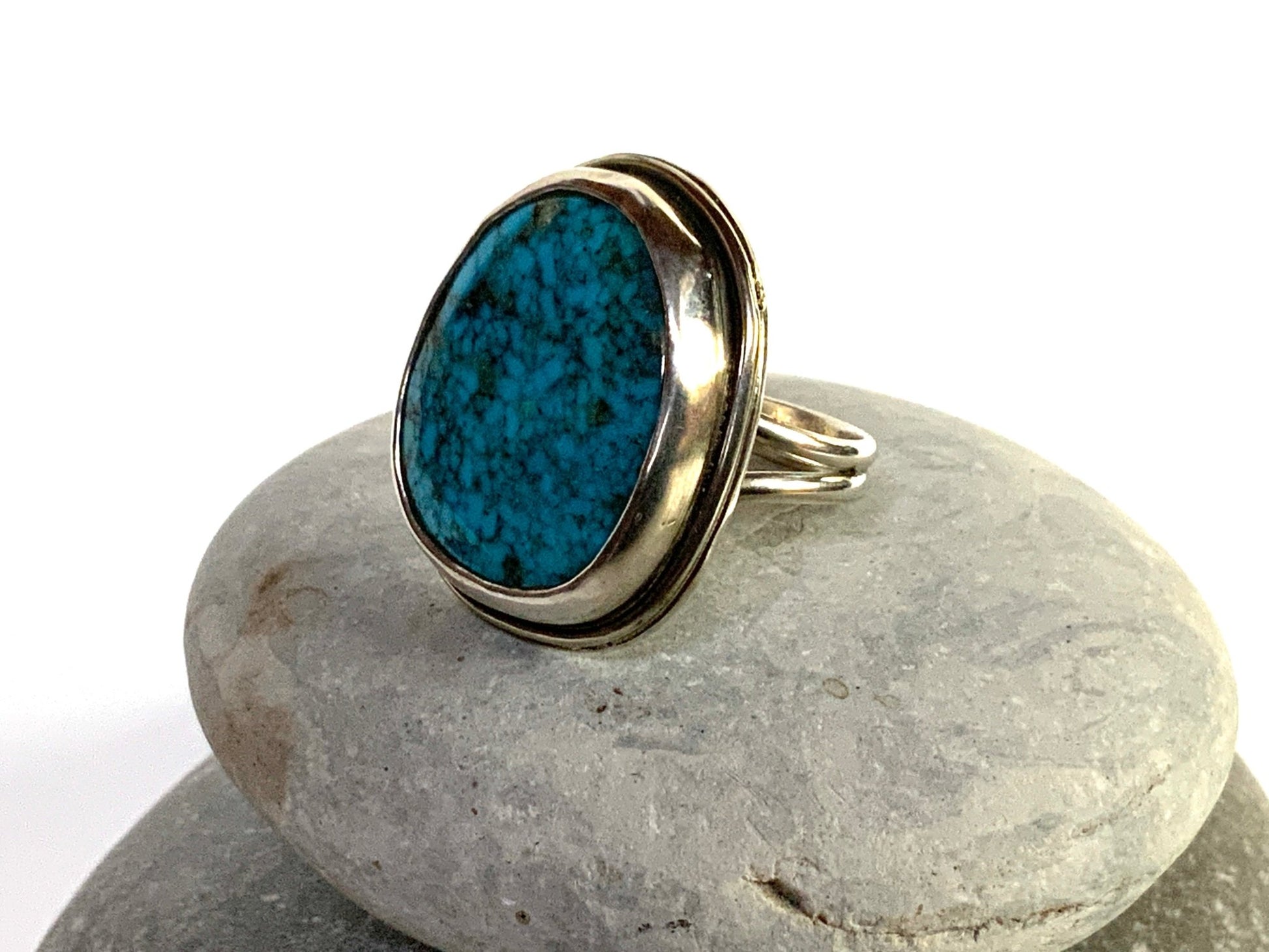 Turquoise Ring Size 7.25 - Evitts Creek Arts