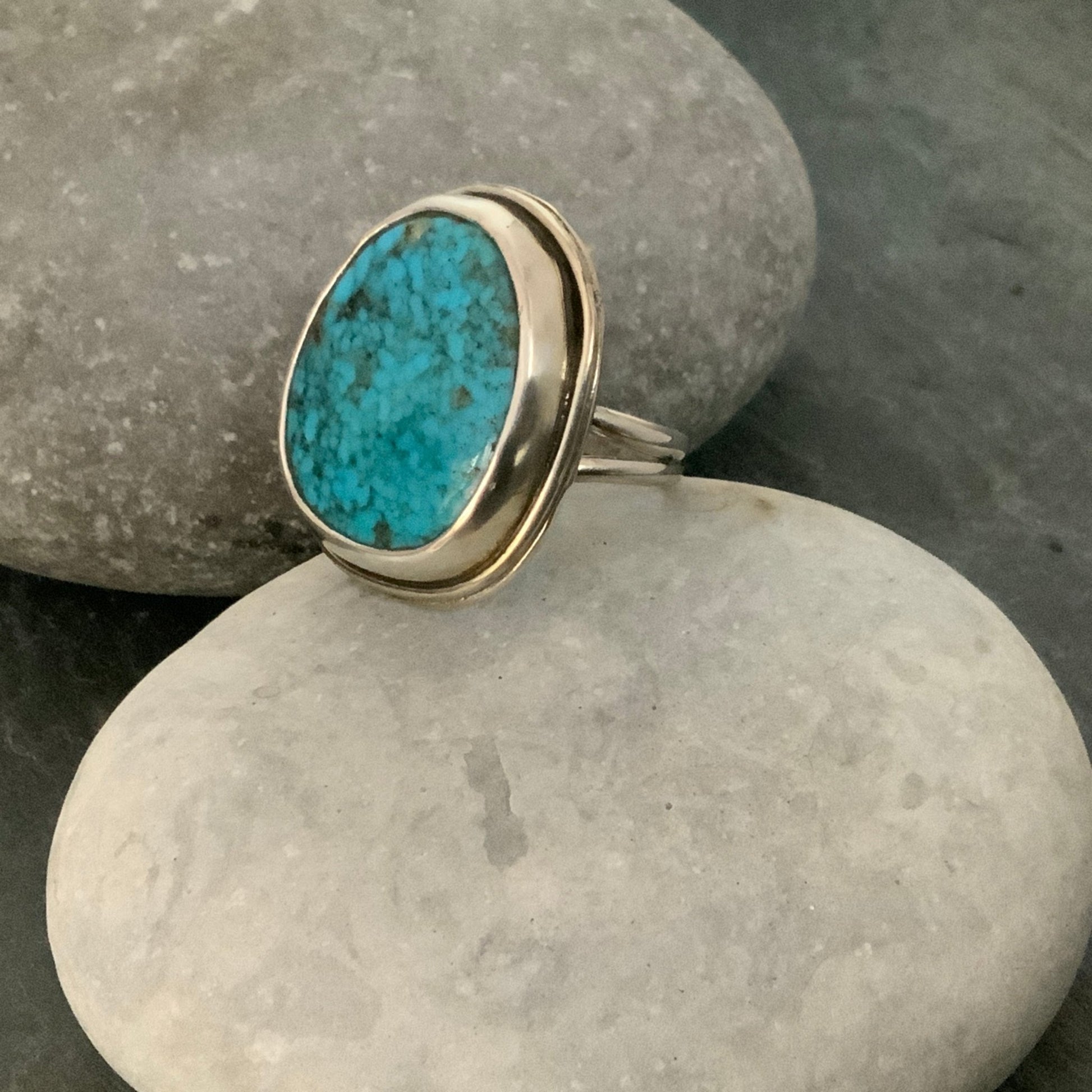 Turquoise Ring Size 7.25 - Evitts Creek Arts