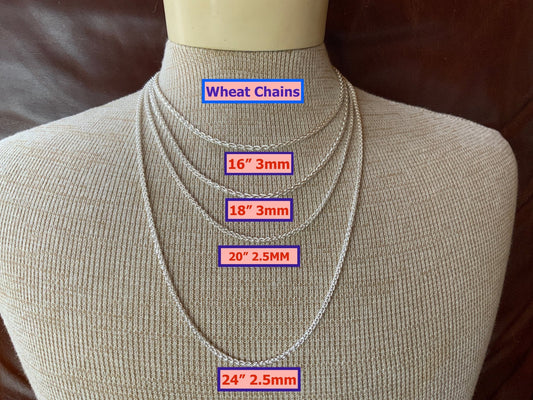 Wheat Chains Sterling Silver - Evitts Creek Arts