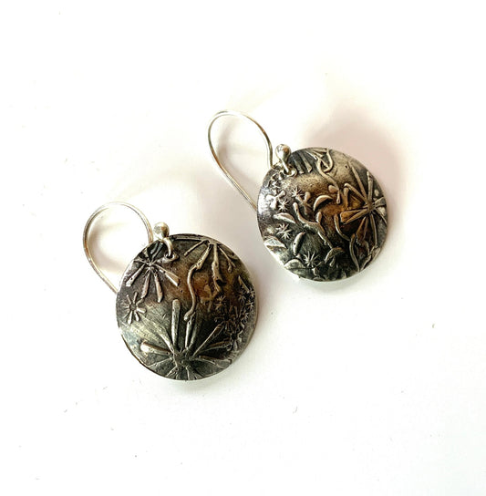 Wildflower Silver Earrings - Evitts Creek Arts