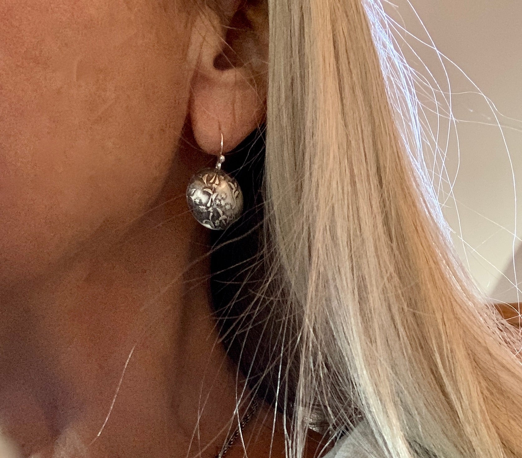Wildflower Silver Earrings - Evitts Creek Arts