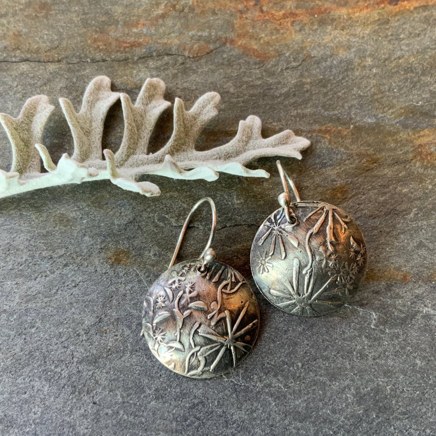 Wildflower Silver Earrings - Evitts Creek Arts