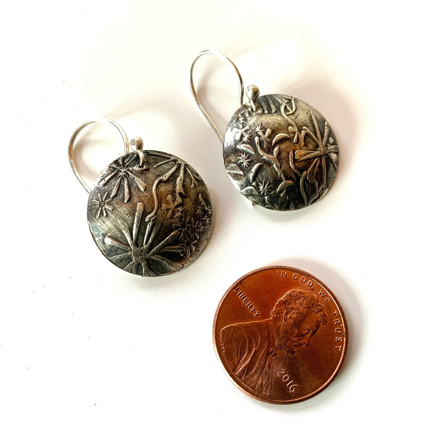 Wildflower Silver Earrings - Evitts Creek Arts