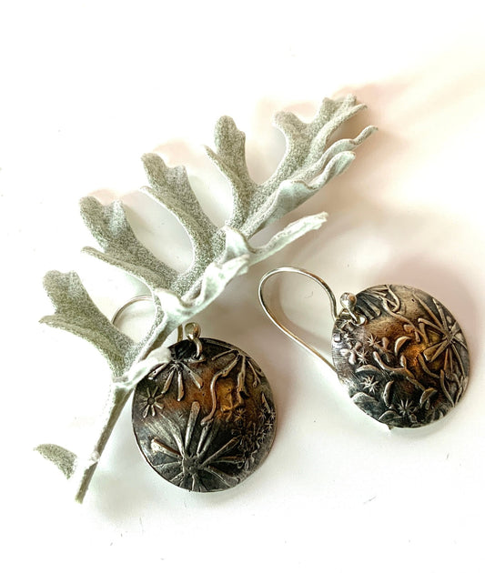 Wildflower Silver Earrings - Evitts Creek Arts