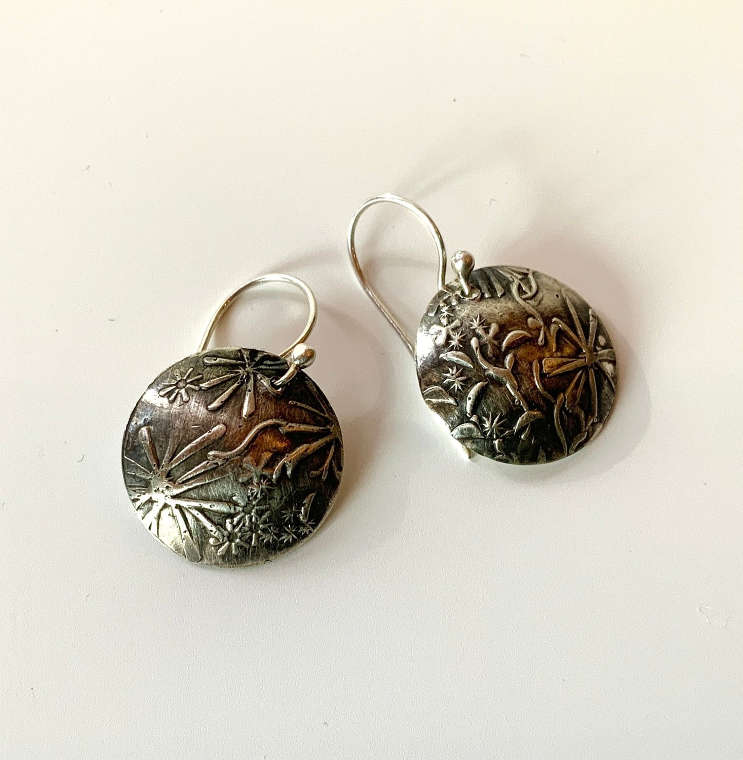 Wildflower Silver Earrings - Evitts Creek Arts